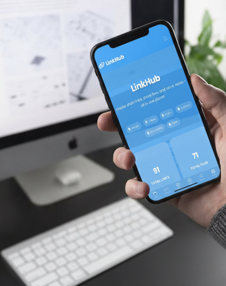 LinkHub App Mockup